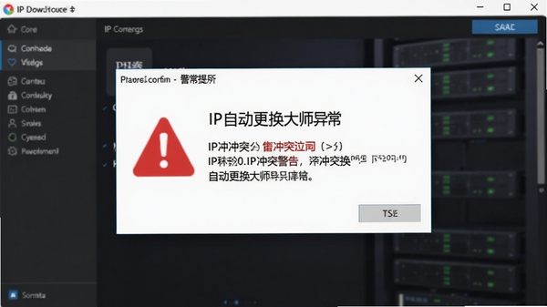 IP�Զ�������ʦ�쳣��ʾ��������ʾIP��ͻ������Ϣ������Ϊ���������棬��ɫ��ʾͼ�꣬�����Ŀ