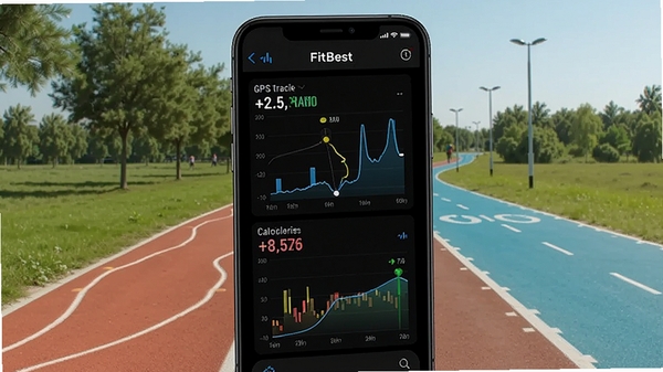FitBest�˶�׷�ٹ���չʾͼ������չʾ�ֻ������ϵ��˶�����ͳ��ͼ��������Ϊ��԰�ܵ������е���ʵ����ǿ��GPS�켣��¼�뿨·���������ݵ�ֱ�۳���