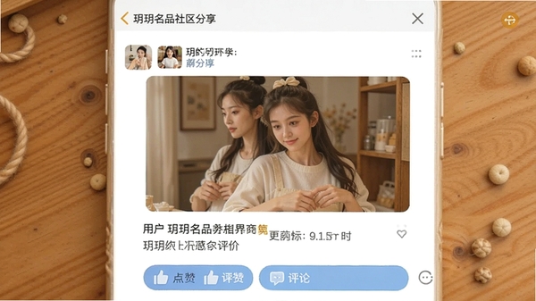 ��Ʒ�����������棬����չʾ�û���������Ʒʵ��ͼ���������ۣ��·��е������۰�ť������Ϊ��ůľɫ��Ӫ����ʵ���еĽ�����Χ