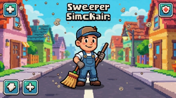 ��������չʾSweeper Sinclair��Ϸ�����棬һ�����Ź�װ��Ŀ�ͨ��ɫ�ֳ�ɨ��վ����ʰ�쵵����ؽֵ��ϣ������Ǵ������µķ��ݺ�Ư���Ļҳ����ӣ��������������ã�UIͼ��������ǿ����Ϸ���������з�Χ���ʺ���Ϊ��Ϸ����ͼ��