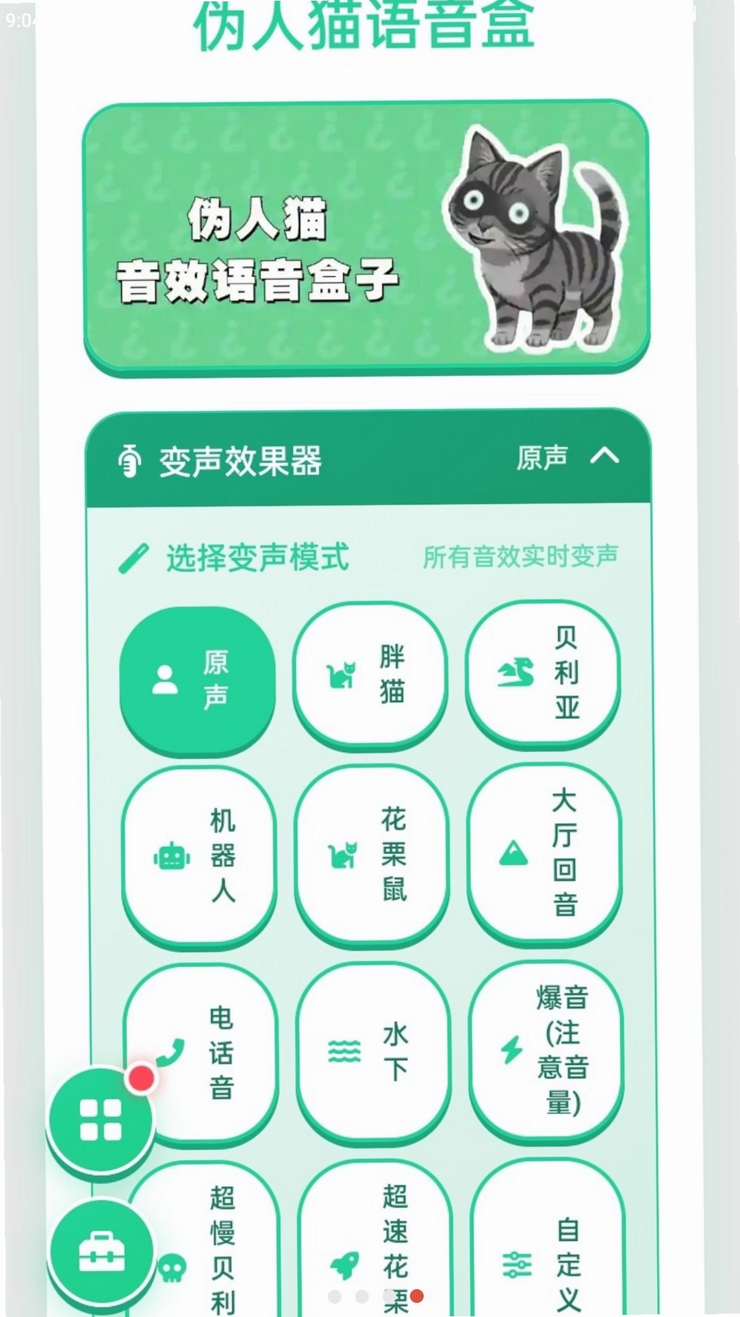 伪人猫语音盒运行截图