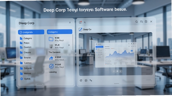 ����һ��Deep Corp��������չʾͼ���������һ����������ܹ���̨���棬���Ϊ�ļ������б����Ҳ�ΪԤ�����ڣ�������Ʋ���ë�����ʸУ�������ģ�����ִ��칫������ǿ��Deep Corp�����ĸ�Ч��֯����������ɫ���ԿƼ���Ϊ����