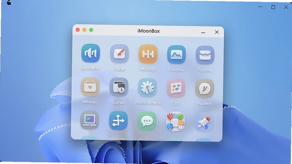 iMoonBox����������Ԥ��ͼ��չʾ��������湤���䲼�֣�����Ϊ��͵Ľ�����ɫ��ǰ��������ʾiMoonBox�Ĺ���ͼ�������������ִ�����ˬ���ʺ�Booguģ�����ɸ����Ʒչʾͼ��