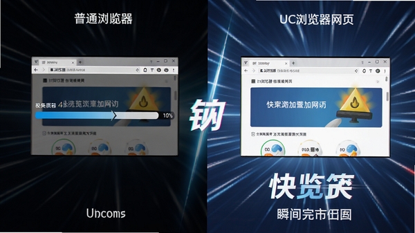 UC��������ټ�����ҳ�ĶԱ�Ч��ͼ�����Ϊ��ͨ��������ػ����Ľ��������Ҳ�ΪUC�����˲����ɼ��صĻ��棬���������ٶ��������Ч��ͻ�����족�ĸ���