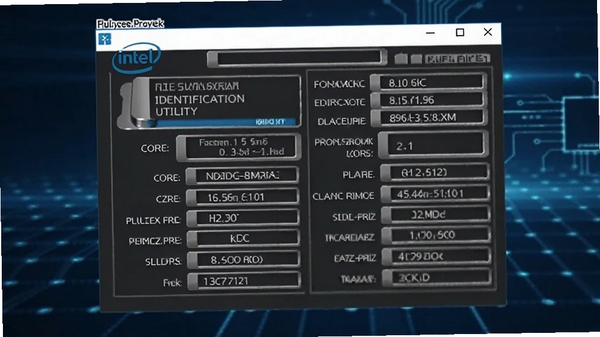 IntelӢ�ض�Processor Identification Utility����������Ԥ��ͼ����ʾ�������ͺš�����������Ƶ����ϸ����������������������Ϊ����ɫ�Ƽ�����������ھ�����ʾ�����廭������רҵ
