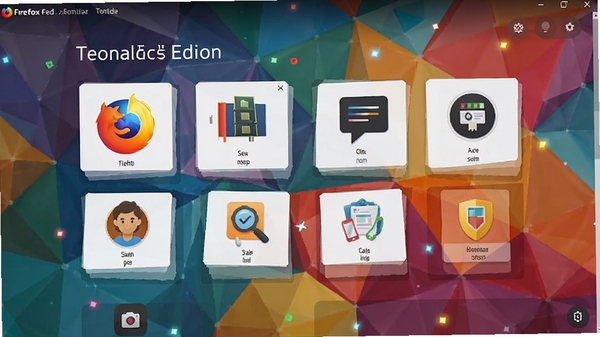 Firefox ��׼����Ի���չ���Ľ��棬չʾ���ֹ��ܲ��ͼ�����У�����Ϊ��ɫ����ͼ�ι��ɵĴ����ֽ���������ִ���ͻ��������Ŀɶ����Ժ���չ��