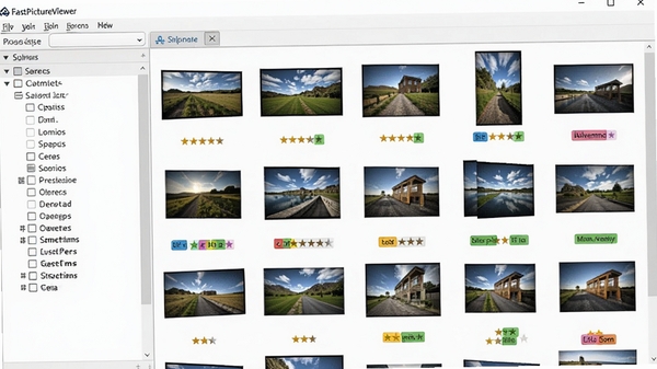 FastPictureViewer�ı�Ŀ�������棬��ʾ������Ƭ�����Ǽ�����ɫ��ǩ�����Ϊɸѡ��壬�Ҳ�Ϊ��Ƭ���񣬽�������ˬ��ͻ����������