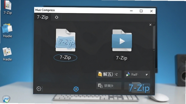 7-Zip����������Ԥ��ͼ��չʾ�ļ�ѹ�����ѹ������壬����Ϊ��Լ�ĵ������滷����ͼ��������Ŀ��������дʵ������ͻ��������רҵ���Ч��