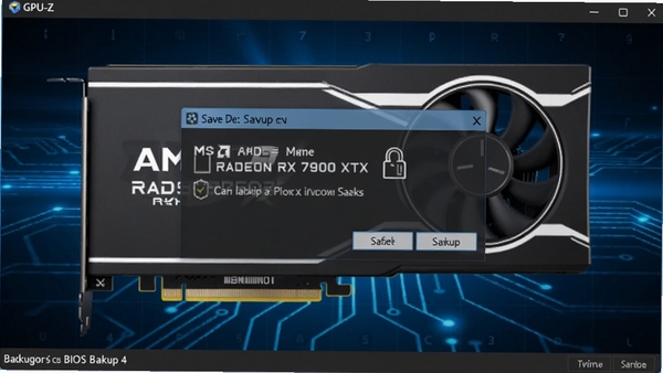 GPU-Z��������ִ��BIOS���ݲ��������浯������Ի����Կ��ͺ�ΪAMD Radeon RX 7900 XTX������Ϊ������ɫ�Ƽ���Ч��ͻ�����ݹ��ܵİ�ȫ�ɿ�