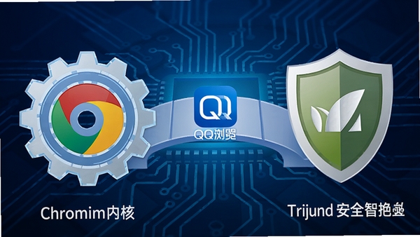 QQ�����˫�������л�ʾ��ͼ����������Ǹ��ٳ��ִ���Chromium�ںˣ��Ҳ��Ƕ��ƴ���Trident��ȫ�ںˣ��м�ͨ��QQ�������logo�������ӣ�����Ϊ����ĵ�·���������Ƽ���Ϊ��ɫ��