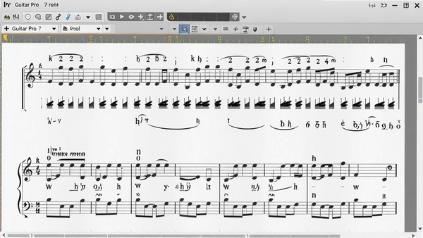 Guitar Pro 7 ���ױ༭������д����ʾ���ӵ��������������׶��գ������������༼�����ű�ǣ���������չʾ�����������Ű湤�ߣ�����Ϊǳ��ɫ����ͻ���༭ϸ��
