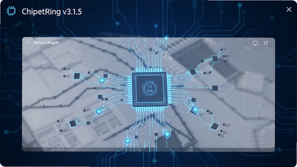 ChipletRing v3.1.5�汾���½��棬չʾ������оƬ��������ͼ������Ϊ����ɫ�Ƽ����ͼ���������⣬�����Ӿ��ִ������������