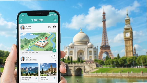 ����ȥ����Ӧ�������棬չʾһ���������������й滮������ǰ�����ֻ���Ļ��ʾ����ϸ������·�ߺ;����Ƽ���������ģ���������ر꽨����������ƣ�����ɫ���������£�ͻ�����д��������øС�