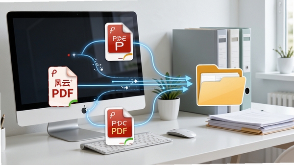 ����PDFת�����ϲ���ֹ���չʾ�����PDF�ļ�ͼ��ͨ���������ӵ�һ���ļ���ͼ�꣬����Ϊ�ɾ�����İ칫���棬�е��Ժ��ļ����ϣ�ɫ��������Ȼ����������