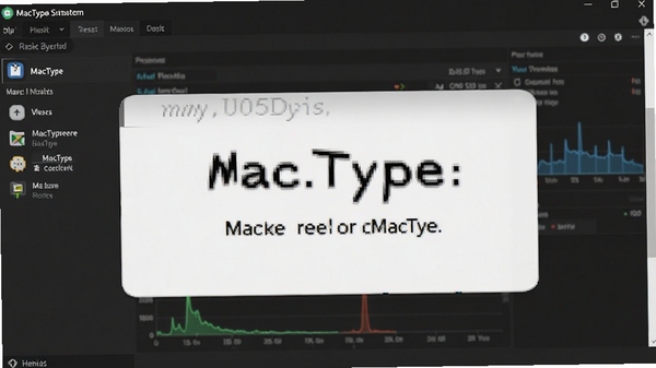 MacType����Դռ��ʾ��ͼ���������������ʾMacType���̵��ڴ�ռ�ü��ͣ�����Ϊ����ϵͳ��ؽ��棬ǿ������������
