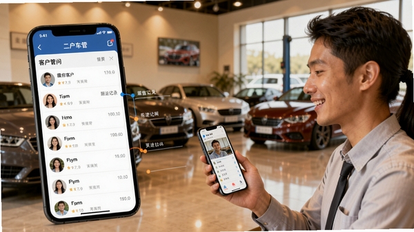 ���ֳ��ŵ�ϵͳAPP�Ŀͻ��������棬��Ļ��ʾ�ͻ��б��͸�����¼ʱ���ߣ��Ա������۹�������ͨ���ֻ���ͻ���ͨ������Ϊ���ֳ�չ��Ǣ̸��������ɫ����ܰ��ͻ���ͻ��ػ��������ʶ