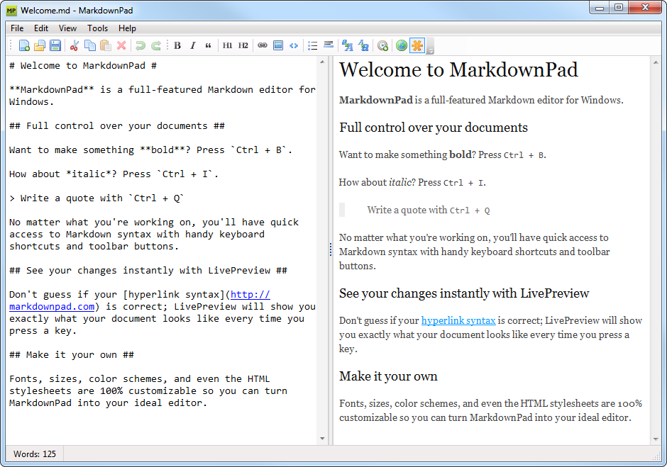 MarkdownPad д�� ��Ч ���� ����
