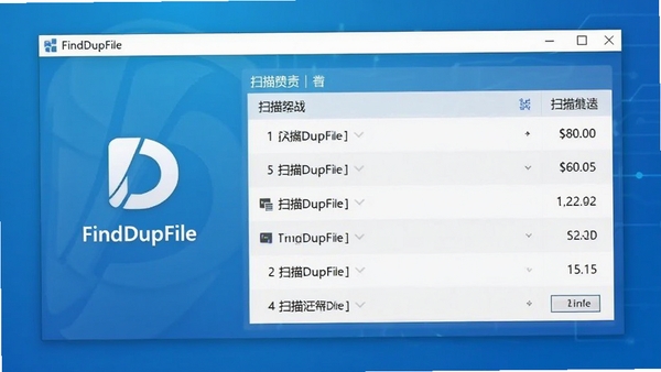 FindDupFile������Ԥ��ͼ��չʾ����logo�����ɨ�����б����֣�����Ϊ�ɾ��ĿƼ�������ɫ��