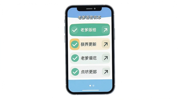 �ϵ������и�����־ʾ��ͼ������Ϊ���İ�ɫ���м���һ���ֻ���Ļ����Ļ����ʾ�汾�����б������жԹ��ͼ�ͷͼ�꣬�������ƽ����ɫ�����졣