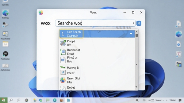 չʾWox��������ʱ�Ķ�̬Ч��ͼ���û���������ؼ��ʣ������б�ʵʱ��ʾƥ��ĳ�����ļ������������ʾ��һ��ƥ�������Ϊ�������滷����