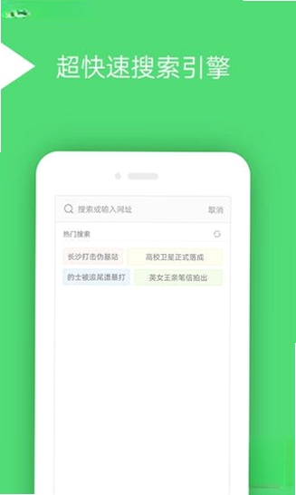 手心浏览器运行截图