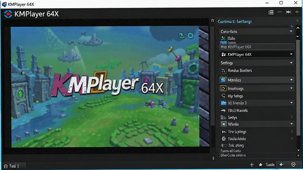 KMPlayer 64X 自定义字幕样式与音轨选择界面,展示其丰富的设置选项