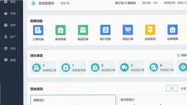 云客订单管理系统运行截图