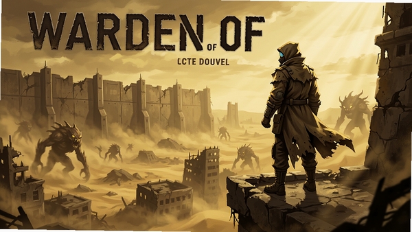 Warden of Dust��Ϸ���Ӿ�ͼ��һ�������������µ�������վ�ڷ������и����ϣ����ɳ�����ķ��棬�����о޴�ķ���ǽ����Լ�ɼ��ı�������������ɫ��ƫ�ƺ֣���Ӱ�Ա�ǿ�ң��������ĩ�յĲ�����ϣ������Ϸ������