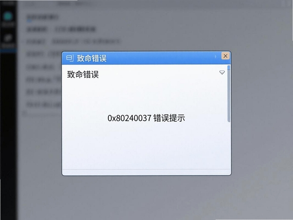 WinFR错误提示窗口截图