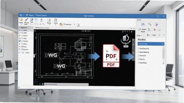 CAD���ٿ�ͼ������ʽת������ʾ��ͼ������չʾ������DWGͼֽ����ΪPDF�ļ��Ĺ��̣������е�����ʽѡ�����Ϊ�ִ���Լ���ǿ����ʽ���ݵı����