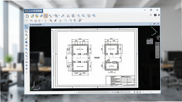 CAD���ٿ�ͼ����������Ԥ��ͼ��չʾ����Ĺ�����������򿪵Ĺ���ͼֽ������Ϊģ���İ칫����������������������ͻ��������������רҵ��
