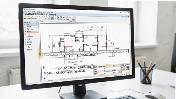 CAD���ٿ�ͼ����������ע������ʾͼ������չʾ�������������ڶ�ͼֽ���о�����������ֱ�ע���������ֵ������ʾ������Ϊ�����İ칫���棬ͻ������ʵ����