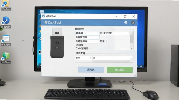 MyDiskTest����������Windows�����ϵ���������Ԥ������������չʾU����Ϣ����԰�ť������Ϊ����ĵ������棬��������ˬ��ͻ�����ߵ�ʵ����������