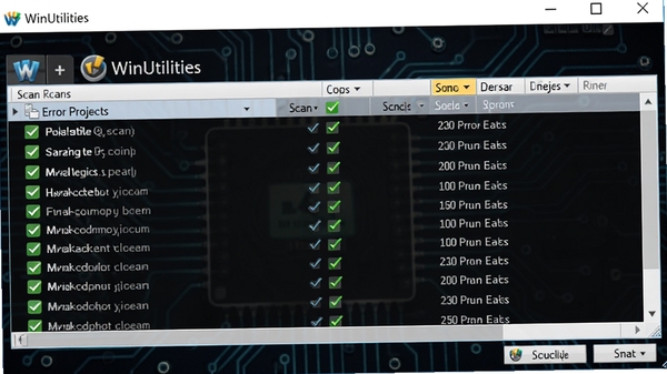 WinUtilities ע����������棬չʾɨ����Ĵ�����Ŀ�б���������ɫ��ѡ��Ǵ��޸������Ϊ��ɫ��·��������͹�Լ�����