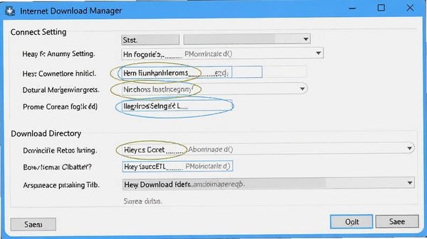 Internet Download Managerѡ�����ý����ͼ��չʾ�������ú�����Ŀ¼���ã�����Ϊǳ��ɫ���ڣ�������ʾ�ؼ���������������׶�