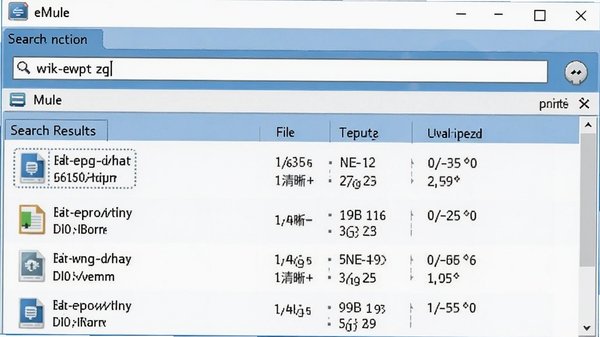 eMule�����������ͼ���廭��չʾ����������壬����ؼ��ʺ��·��б����ֳ������Դ���ļ�����������ļ���С�������ȡ������Ե���ϸ����������������ͻ����ǿ�����������������