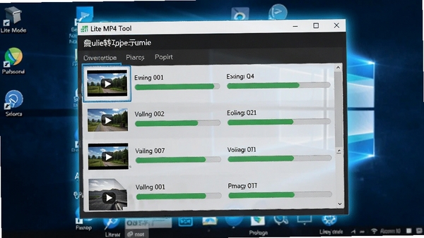 Lite MP4 Tool����ת������ʾ��ͼ��������ͬʱ�г������Ƶ�ļ�����ʾת��������������Ϊ�������棬�������ڸ�����ʾ��ͻ��������������