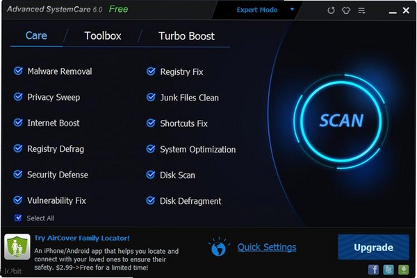 Advanced SystemCare 5ASC5系统优化工具运行截图