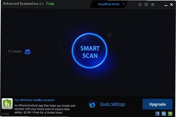 Advanced SystemCare 5ASC5系统优化工具运行截图