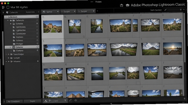 Adobe Photoshop Lightroom Classic ͼ��ģ��������棬չʾ��Ƭ������ͼ�����Ϊ�ղؼ��б���������ɸѡ������ѡ�����ɾ����࣬ɫ��׼ȷ