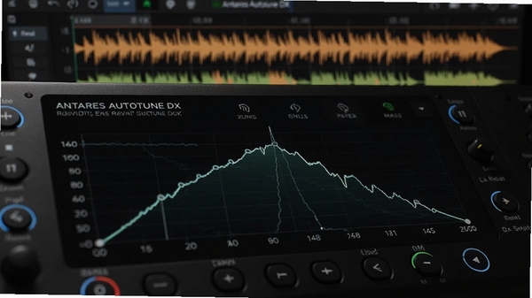 Antares Autotune DXʵʱ��������������д������۽���������ͼ�λ����ߵ������ߣ�����Ϊ��Ƶ����ͼ��ɫ������ɫΪ����͹��רҵ��Ƶ����վ��Χ