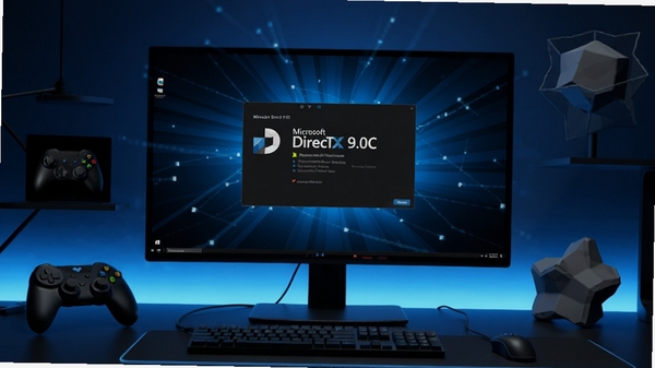 һ���ִ���Լ���ĵ�������ȫ��ͼ����Ļ������ʾMicrosoft DirectX 9.0C�İ�װ��ɽ��棬����Ϊ����ɫ�Ƽ��й�Ч����������ͻ������Χ��������Ϸ�ֱ���3Dģ�͵ȶ�ý��Ԫ�أ�����ɫ��������Ϊ����Ӫ���רҵ���ȶ��ķ�Χ��������Ⱦ��ϸ�ڷḻ