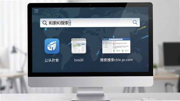Pokki智能搜索功能演示图,在搜索框中输入关键词,下方显示匹配的本地应用和网页链接,界面简洁,搜索响应迅速