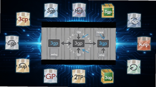 3gp�������������湤��ʾ��ͼ������������ʾ��Ƶ�������̣���Χ���Ƹ��ֱ����ʽͼ�꣬����Ϊ�Ƽ��е���ɫ��Ч