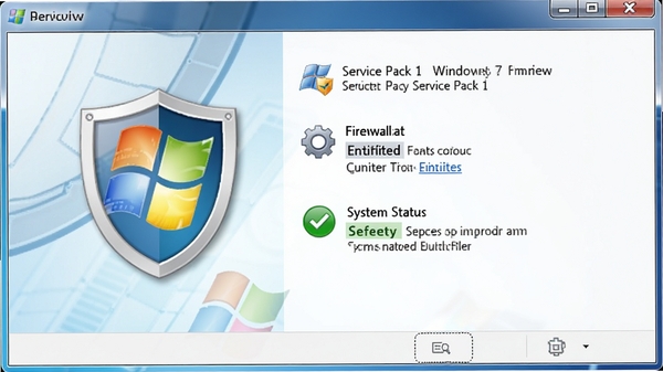 Windows 7 Service Pack 1 ��ȫ���Ľ���Ԥ��������ͼ����Ŀ����ʾ����ǽ�����ã�ϵͳ״̬Ϊ��ɫ��ȫ������Ϊ���ĿƼ�����