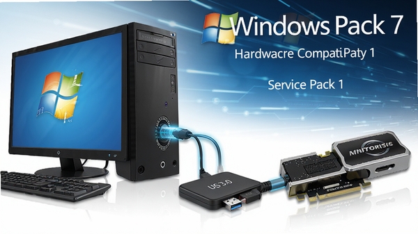 Windows 7 Service Pack 1 Ӳ��������չʾͼ��������һ̨̨ʽ����������USB 3.0�ƶ�Ӳ�̺������Կ������ݸ��ٴ��䣬����Ϊ�Ƽ��еĹ�Ч