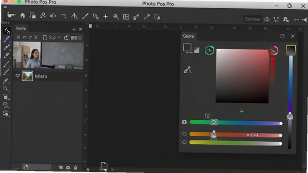 Photo Pos Pro ����������Ԥ��ͼ��չʾ�乤������ͼ�������ɫ�ʵ������ڣ��������ִ��Ҳ�������������Ϊ���ɫ��������ͻ��������רҵ���������