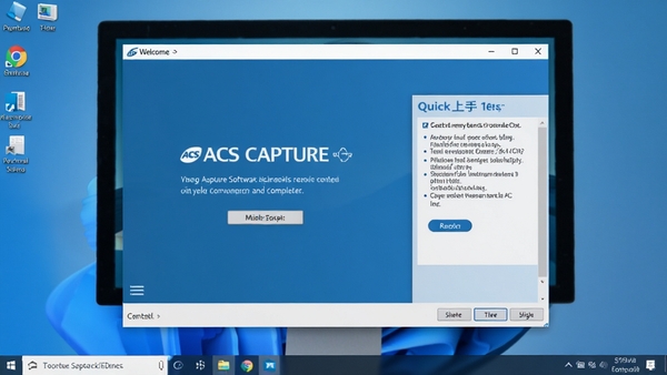 ACS Capture������װ��ɺ�Ļ�ӭ���棬��ʾ�����������������ʾ������Ϊ����ϵͳ���棬���ɾ�����