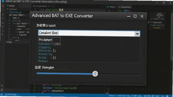 Advanced BAT to EXE Converter ����ѡ�����ý��棬չʾ�㷨ѡ�������˵��ͼ���ǿ�Ȼ��飬����Ϊ����༭��ģ����ͼ��͹��Դ�뱣������