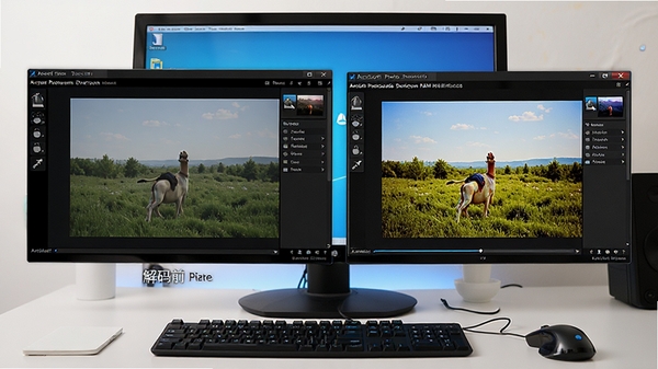 ArcSoft PhotoStudio Darkroom RAW��ʽ���빦��ʾ�⣬����չʾһ��δ������RAW��Ƭ�������ĶԱ�Ч�������Ϊԭʼͼ���Ҳ�Ϊɫ�ʷḻ��ϸ�������ĳ�Ʒ������Ϊ�������棬ǿ������ǰ��Ĳ��죬ͼ����дʵ����������